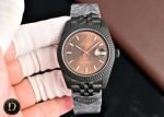 Rolex Datejust 41mm Japan Miyota 8215 Movement German DLC Matte Black Coating Watch